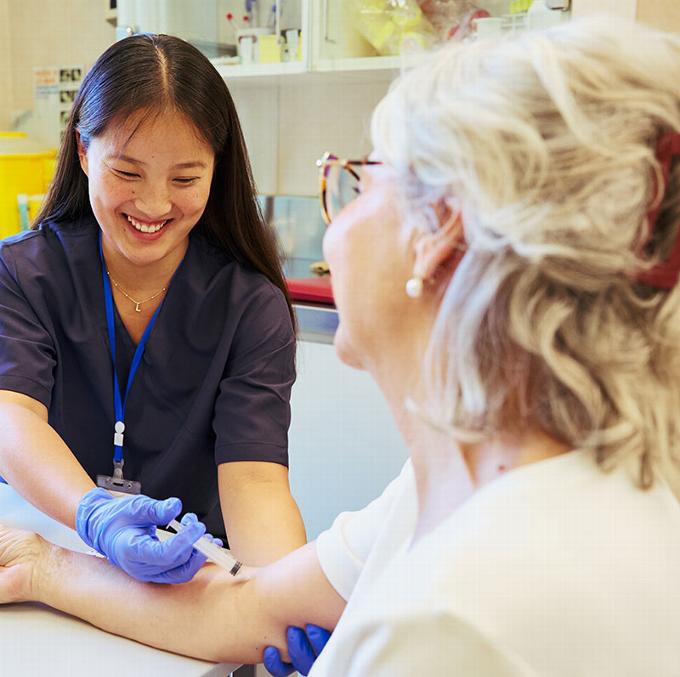 Nurse with Older lady